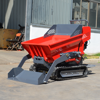 Customized OKC50 Hydraulic Rubber Tracked Mini Dump Truck 500kg Multi-Functional Crawler With Free Delivery