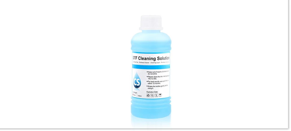 Powerful DTF Cleaning Solution Liquid for Epson DX5 DX7 L1800 L805 L800 1390 I3200 DTF ink cleaning Liquid (4 capacities Option)
