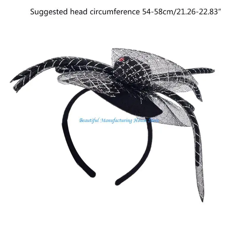 E56A قبعة علوية وعناكب سوداء للشعر، حامل شعر، حامل شعر للهالوين، زي حفلات تنكرية، أغطية رأس للأطفال والنساء