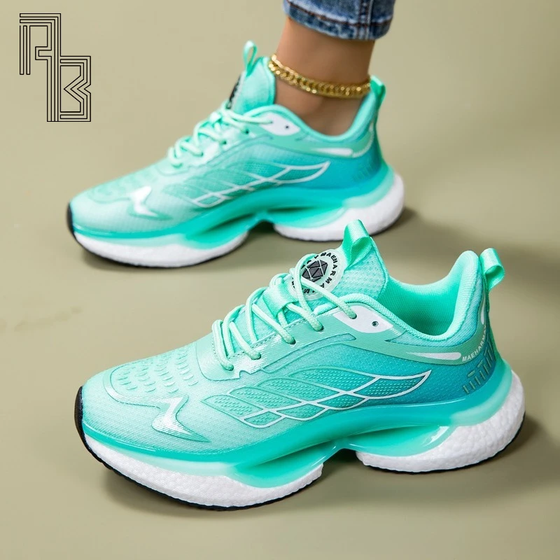 

Women's Sports Shoes, Breathable Mesh Shock-absorbing Running Shoes, Fashionable and Versatile Casual Shoes