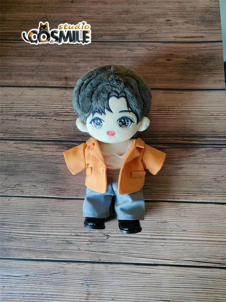 The Untamed Xiao Zhan XZ Fashion Show Orange Suit Costume Plush 20cm Doll Clothes Clothing Gift Sa GG