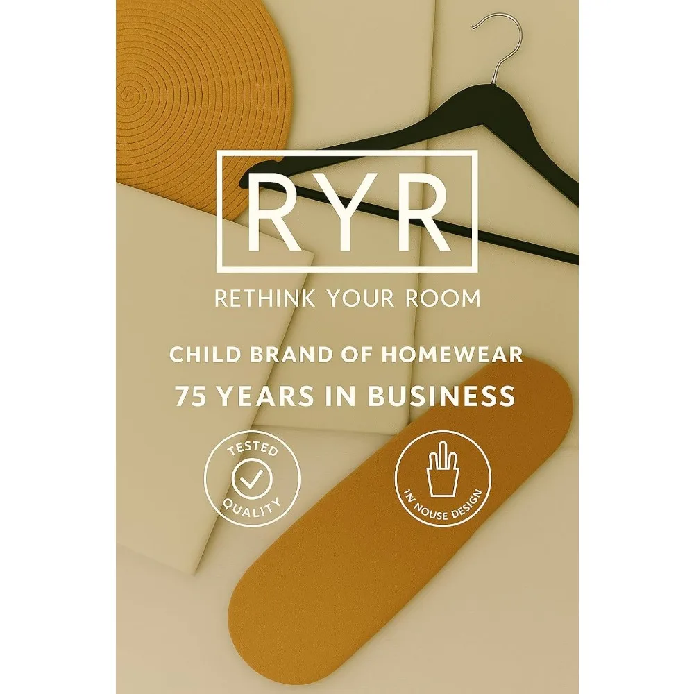 Set di 60 grucce salvaspazio in tessuto e metallo, antiscivolo per pantaloni e cappotti, essenziali per l'organizzazione della stanza, durevoli e larghi