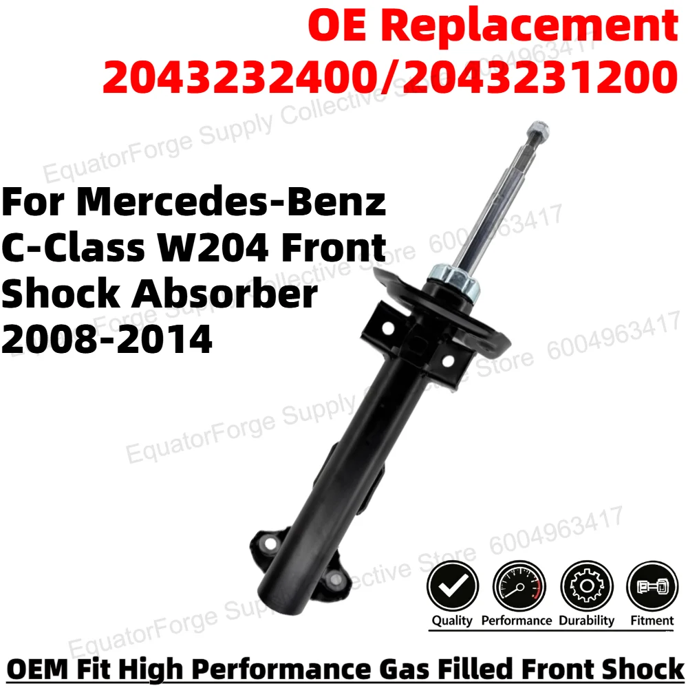 

High Stability Premium Reliable Front Shock Absorber for Mercedes-Benz C-Class W204 OE Number 2043232400/2043231200