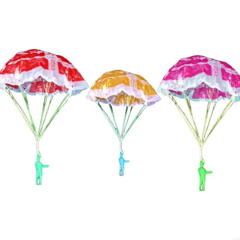 23GD Parachute Toy,Tangles Throwing Armys Toy Parachute,Outdoor Kids Flying Toy