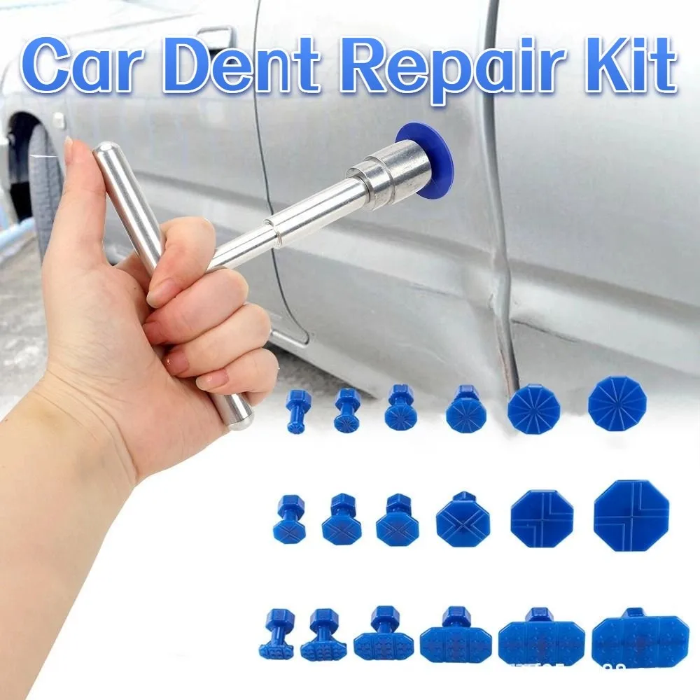 

T Rod Car Dent Puller Tools with Gasket Remove Dents Car Dent Repair Kit Auto Dent Pulling Tabs Easy To Use Car Dent Remover