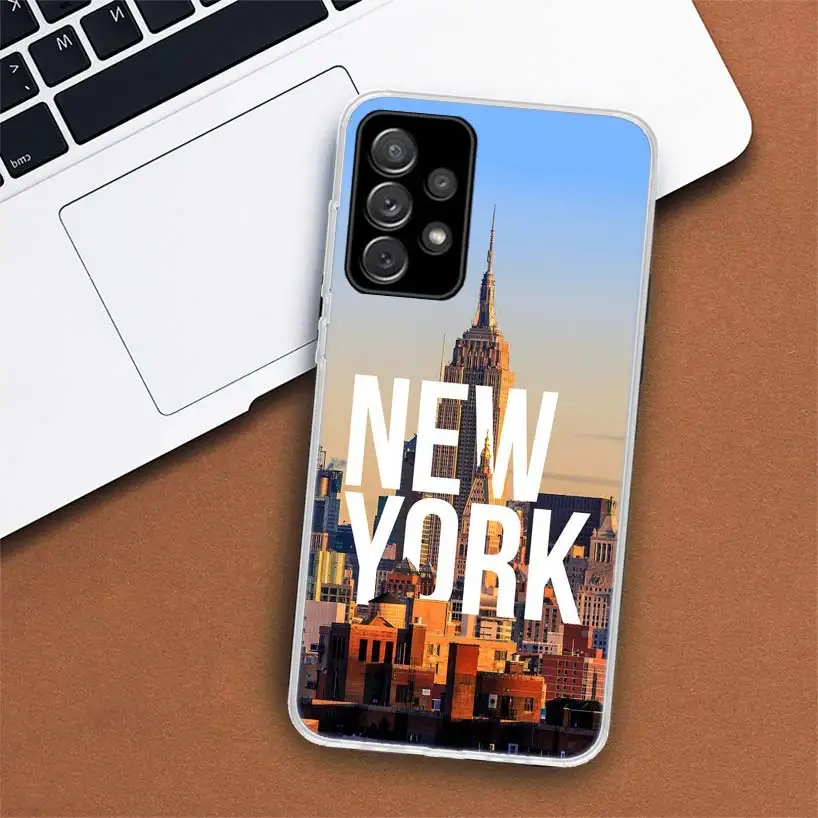 NYC New York City Phone Case For Samsung Galaxy A55 A54 A53 A52 A15 A14 A13 A12 A35 A34 A33 A32 A25 A24 A23 A22 A04S A03S A02S C