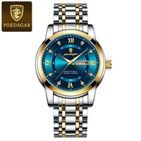 POEDAGAR Top Brand Luxury Diver Watch Men 30ATM Waterproof Date Clock Sport Stainless Steel Watches Mens Quartz Wristwatch Male