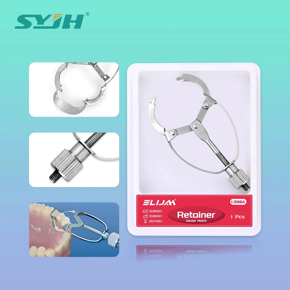 

SYJH Dental Orthodontics Matrices Bands Stainless Steel with Holes Matrix Bands Dental Matrix Retainer Dentist Tool