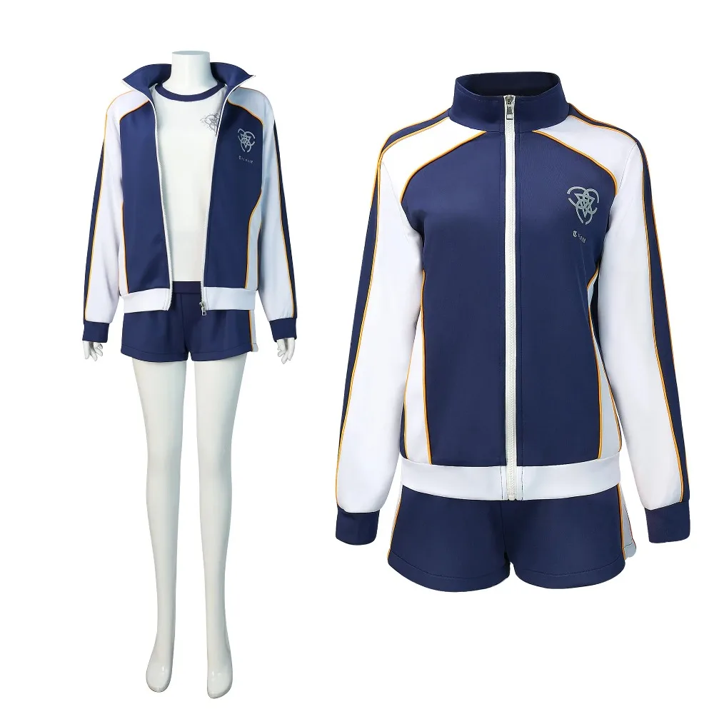 

Game Blue Archive Cosplay Costume Iochi Mari Disguise Women Girl School Uniform Suit Coat Shirt Shorts Halloween Party RolePlay