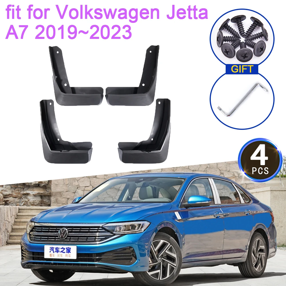 

Брызговики для Volkswagen Jetta A7 2019 ~ 2023 VW Vento 2020 2021 2022, аксессуары, брызговики, брызговики, передние и задние колеса