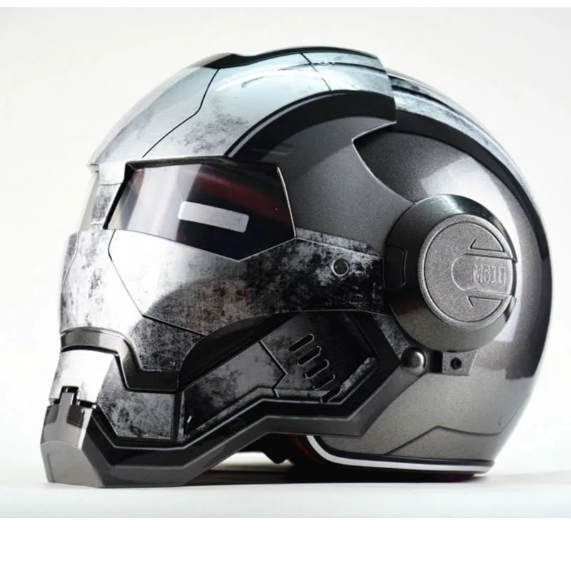 Masei Motorcycle Helmet War Machine Gray Mens Womens Helmet NewHalf Helmet ABS Casque Motocross Open Face Helmets