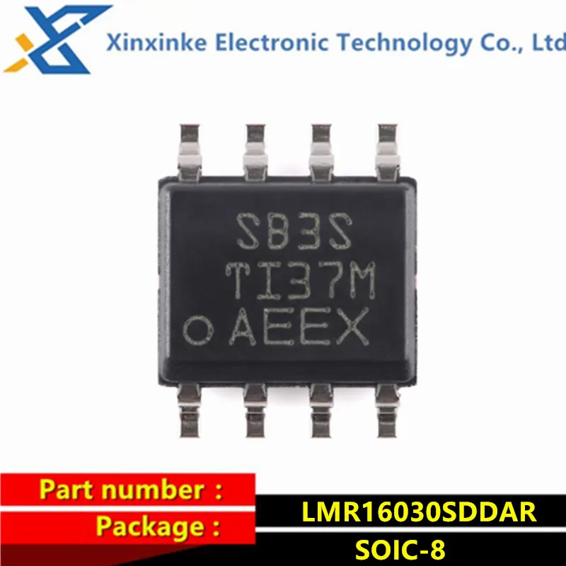 

10PCS LMR16030SDDAR Marking：SB3S SOIC-8 Switching Voltage Regulators SIMPLE SWITCHER 60V 3A Step-Down Converter with 40uA Iq