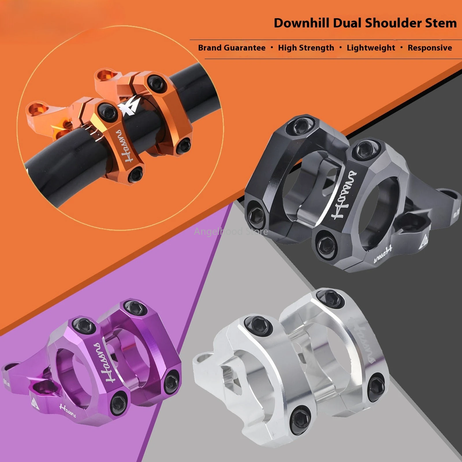 

DH MTB Bike Stem CNC Aluminum Alloy Downhill Bicycle Direct Mount Stem Handlebar 31.8mm for HASSNS Cycling Ultralight Parts