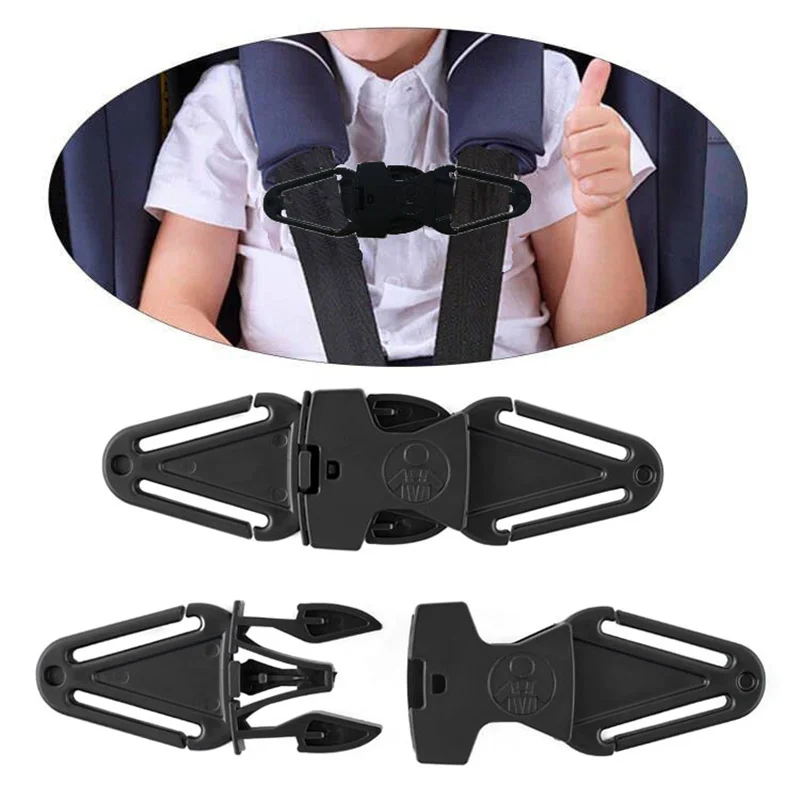 Baby Stroller Car Safety Seat Belt Adjustable Highchair Safety Harness Positioning Lock Buckle Anti Escape Child Baby Chest Clip