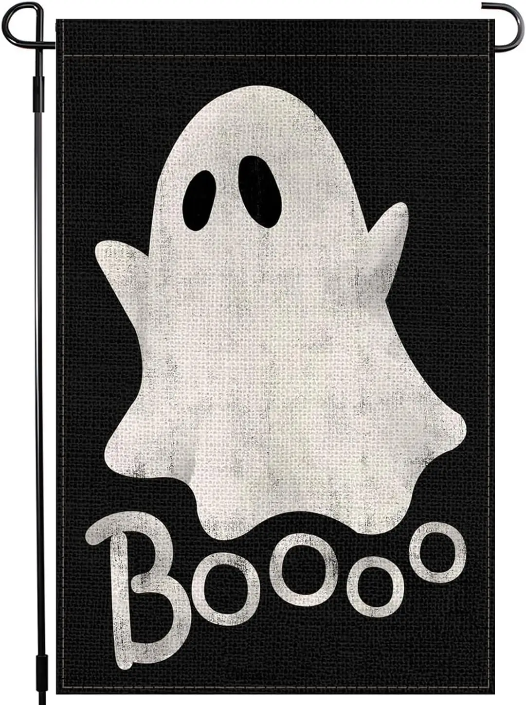 Halloween Garden Flag Scary Ghost Garden Banner Seasonal Holiday Yard Decor Reusable Double-Sided Burlap Garden Flags for Ha aaz