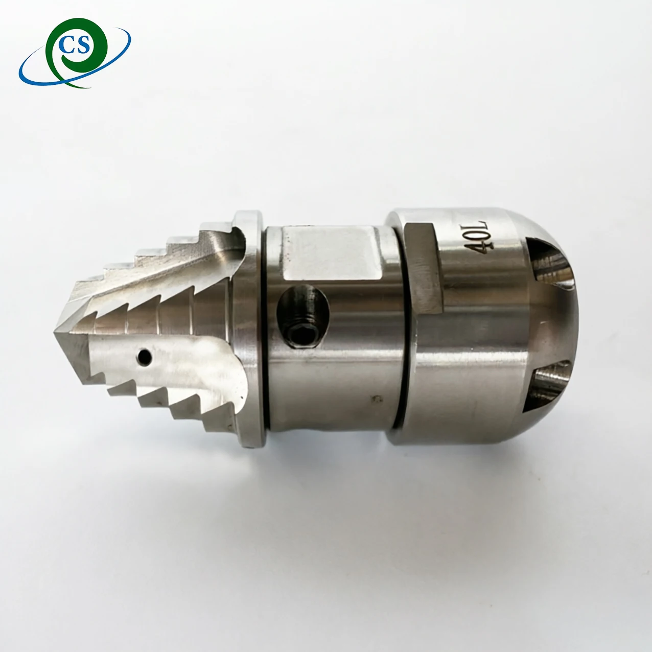 High Pressure Rotating Sewer Cleaning Nozzle Side 4 Reae 6 holes 3/8 1/2 M22 3/8 inch Thread Waste water Discharge Dredging Tool