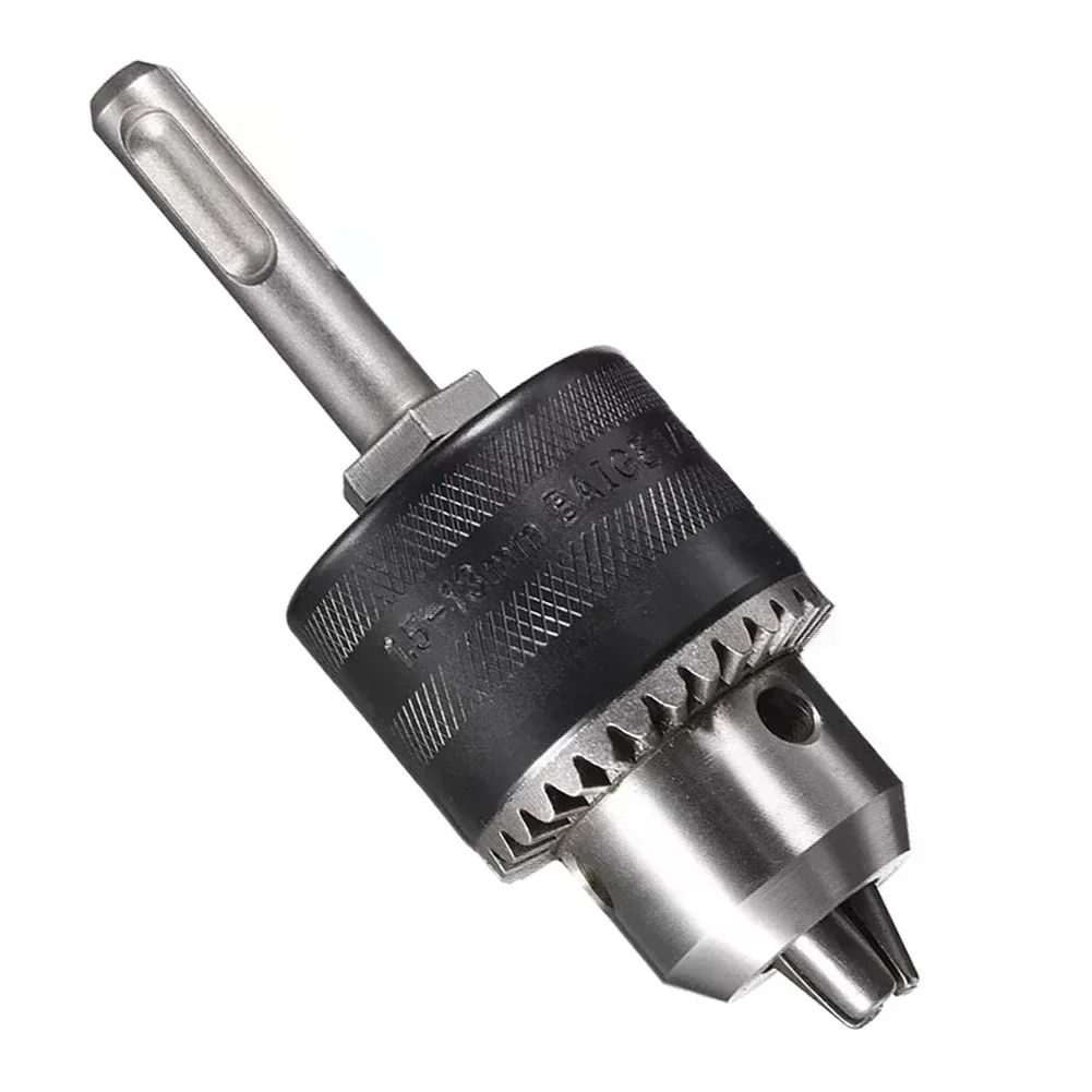 

For Electric Wrench 3-Jaw Key Chuck Home Improvement 1.5mm-13mm Clamping Range Electric Wrench Converter Keyed Three-jaw Design