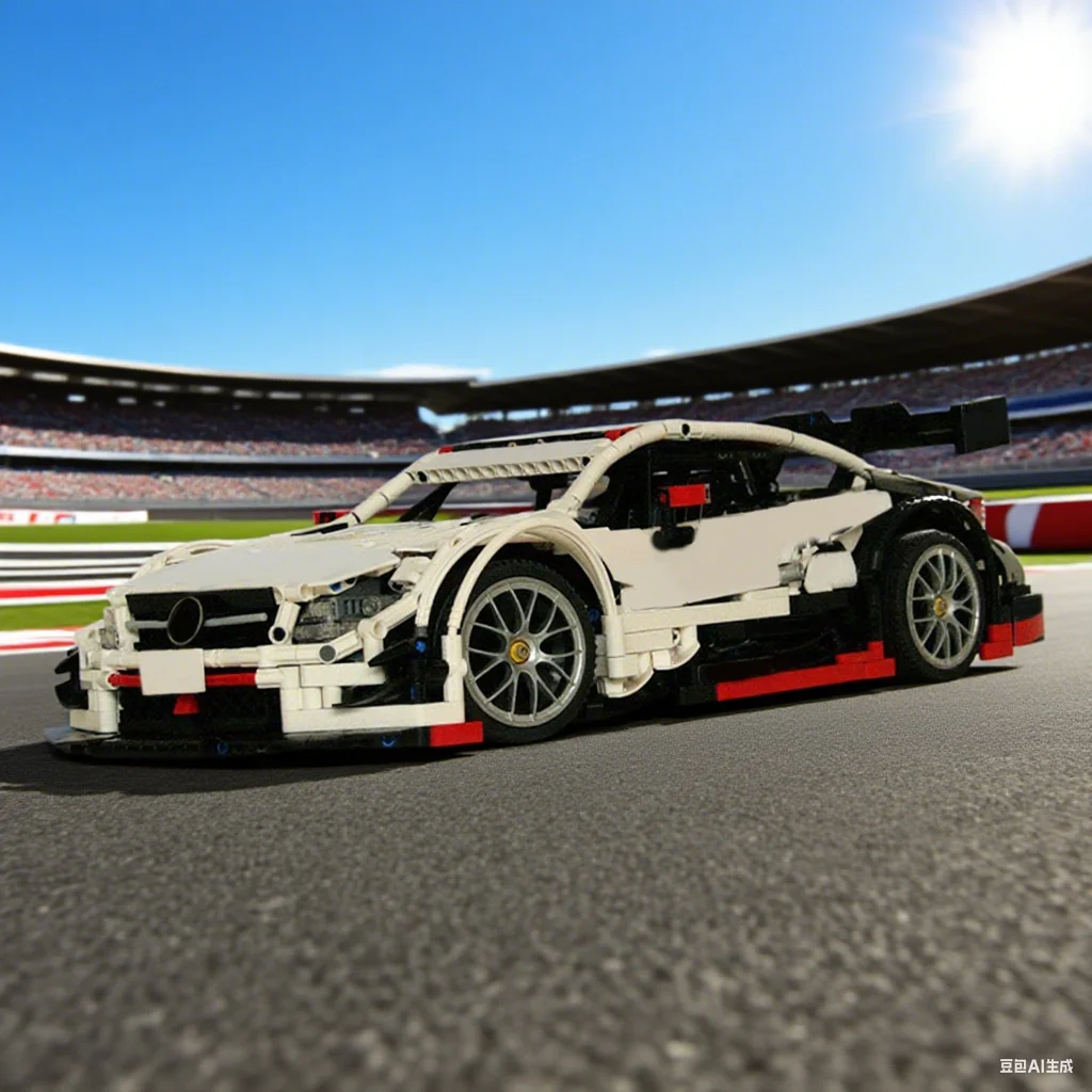 

1129 Pcs Meedeses-Benzes C63 DTM Bodywork Racing Car Shell Race Vehicle MOC Education Model Building Blocks Birthday Toys Gift