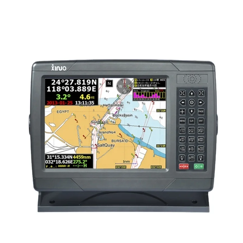 Xinuo XF-1069 10.4'' Display Fishing Boat GNSS GPS Navigator Nautical Chart Plotter Marine Electronics Navigation Communication