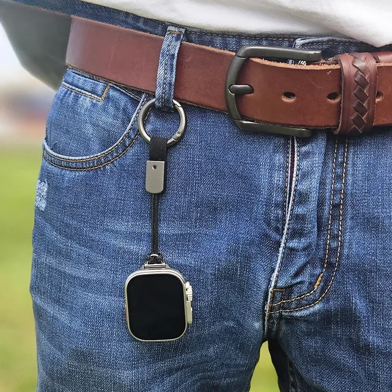Applicable to Apple Watch applewatch watch connector DIY modified accessories hanging bag anti-lost hanging waist pendant