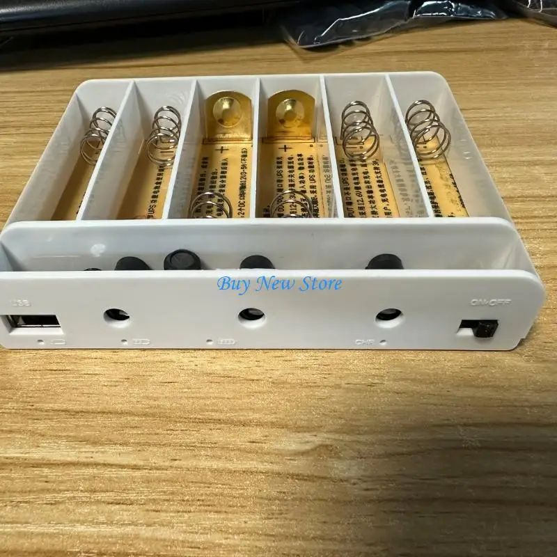 20CE DIY 6x 18650 Battery USB 5V 9V 12V 5.5x2.1mm UPS Boxs for Routers