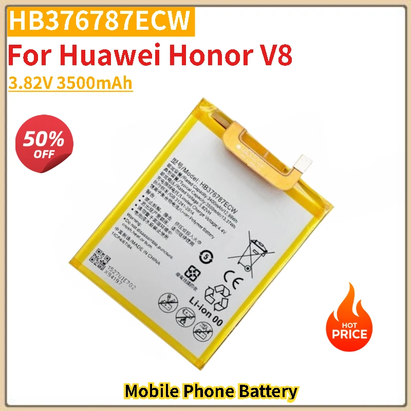 

HB376787ECW Phone Battery 3.82V 3500mAh For Huawei Honor V8 Replacement Battery Brand-New High Quality