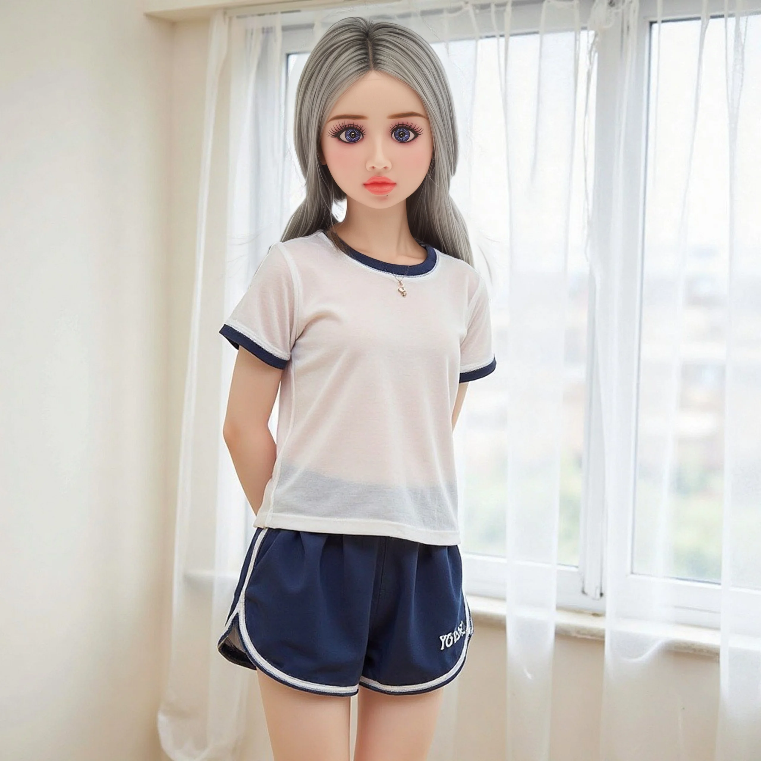 27인치 TPE 인형, 전신, 견고한 뼈구조, 다양한 포즈, 정교한 메이크업, 섬세한 피부, 사진 촬영 및 파티에 적합