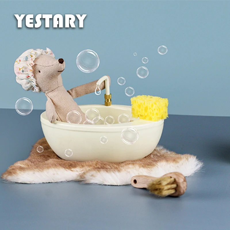 YESTARY BJD Doll Furniture For 1/12 Dollhouse Mini Bathtub Miniature Decoration For Obitsu 11 Dolls Accessories Miniature Items