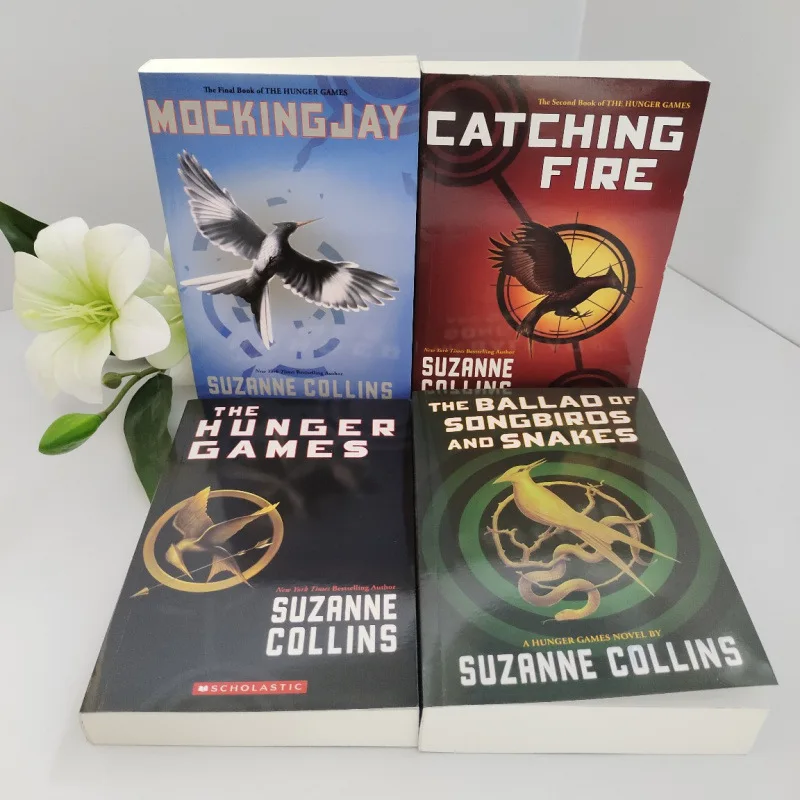 The Hunger Games Catching Fire By Suzanne Collins  Book Quarter Quell hunger Games 1/2/3/4 in English Novel books