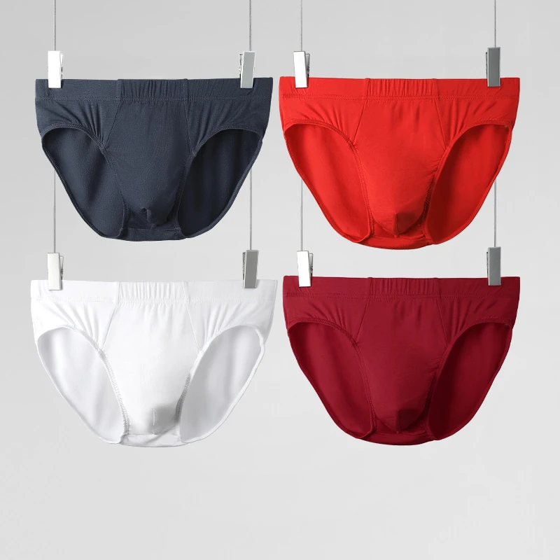 

5PCS Men's underwear, men's briefs, summer thin modal underpants, seduction, plp-size men's low-waist breathable shorts