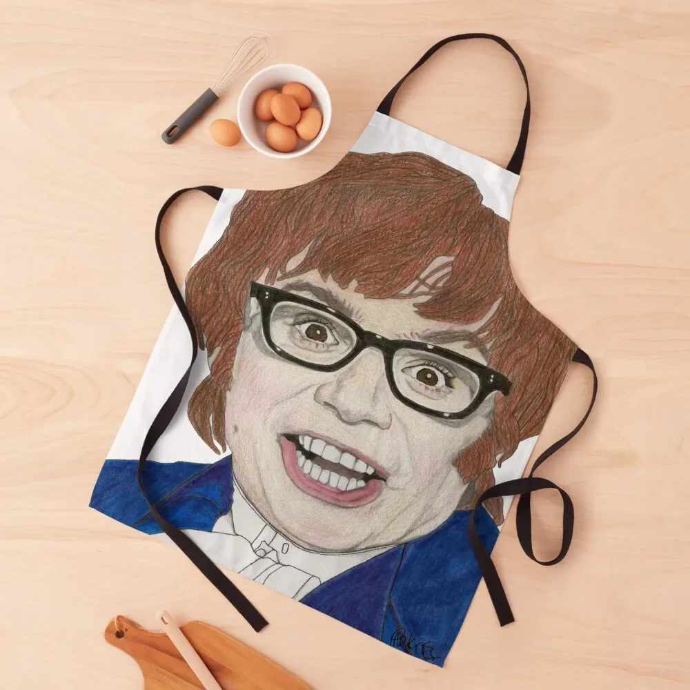 

Austin Powers - Mike Myers Apron for women halloween Woman Kitchen Men kitchen Kitchen on the wall Apron