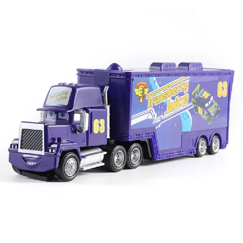 Disney Pixar mack Cars truck Racing 2 3 1 Toy Lightning McQueen Cruz Ramirez diecast Metal trailer Model lorry Children kid Gift