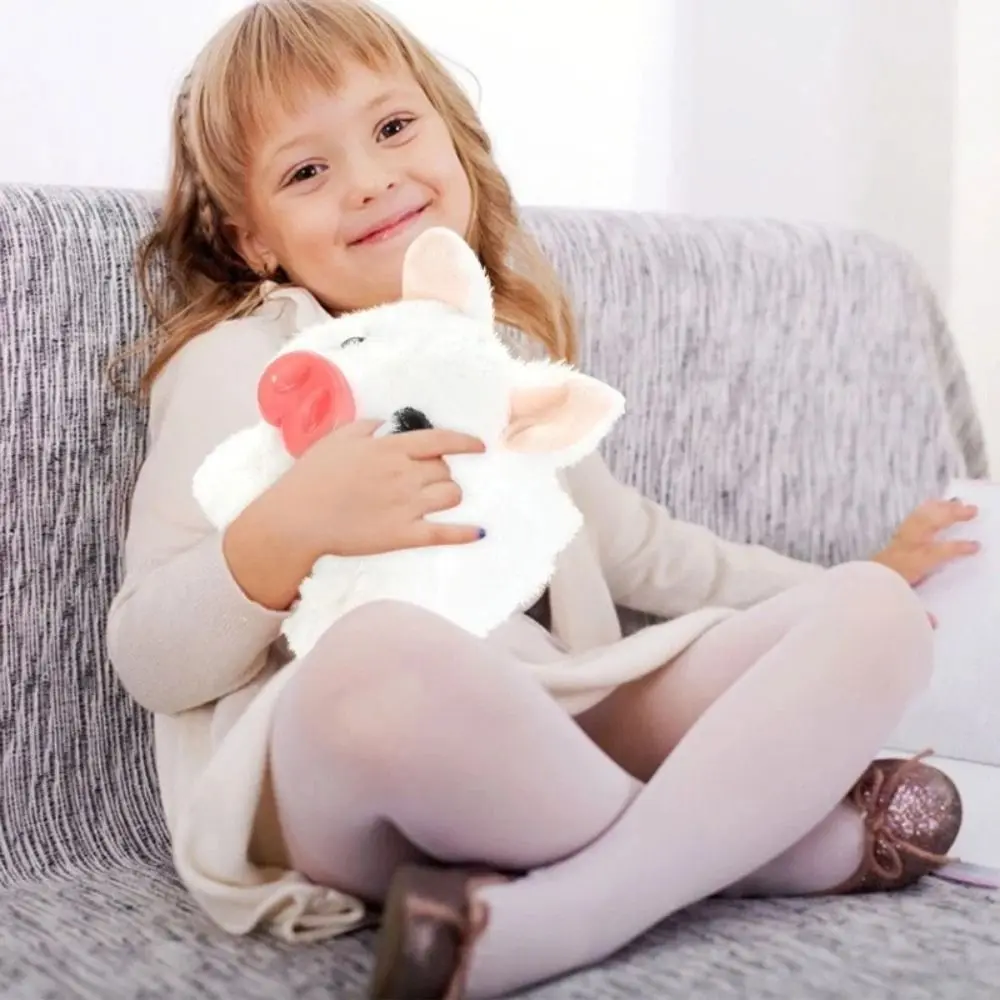 Elektryczny świnka z kreskówki, realistyczna zabawka, piszcza, chodzi, macha się, interaktywna, elektroniczna, ruchome uszy, elektroniczny zwierzak.