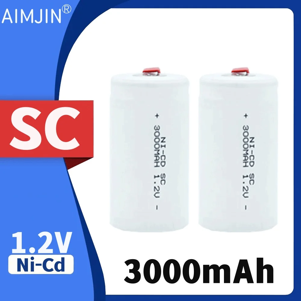 

1.2V 3000mAh Ni-Cd SC SUB C High Quality Rechargeable Battery,Two-way Point Of Contact,For Electric Screwdriver Hand Drillr