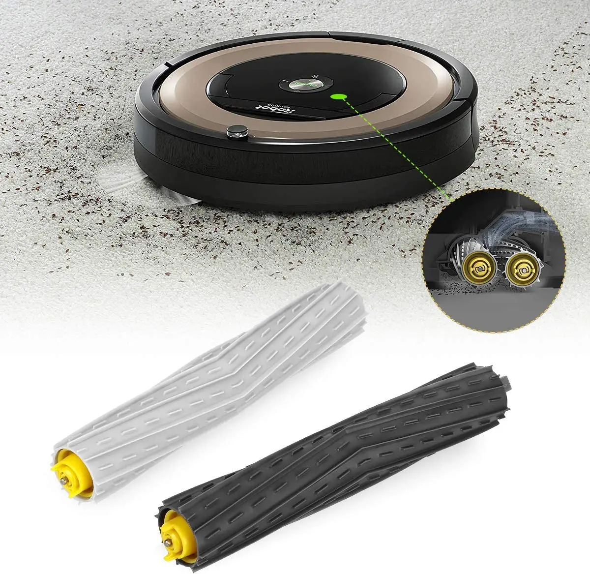 Roomba Accessoire Kit Voor Irobot Roomba 880 805 860 870 890 960 980 Stofzuiger Zwenkwiel, hepa Filter & Side Borstel