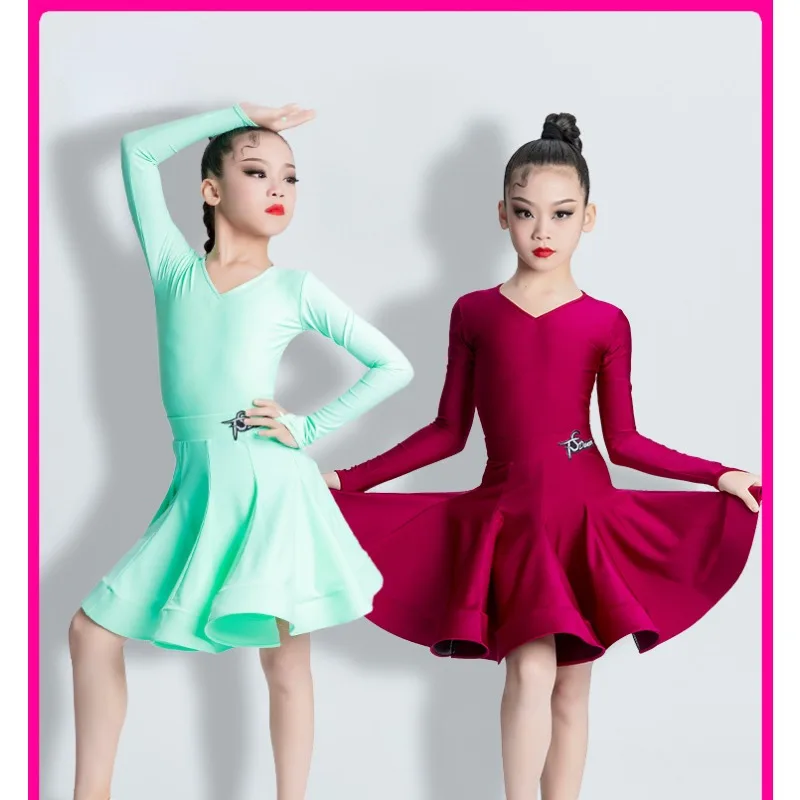 Ballet Leotard Dress Girls Ballet Dress Kids Camisole Gymnastics Leotard With Lining Dress Chiffon Skirt Bowknot Dance Leotards