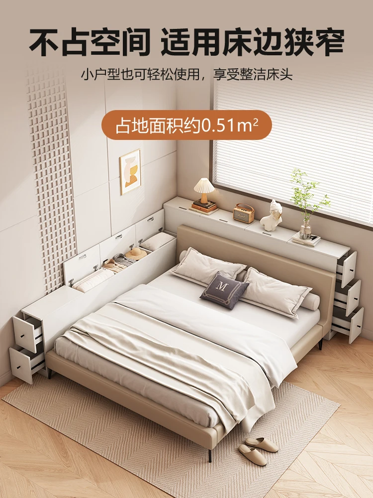 #Solid wood bedside storage cabinet Extremely narrow bedside crevice cabinet Bedside crevice locker Locker Bedroom