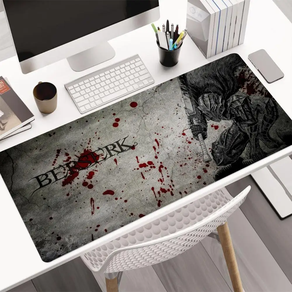 

Anime Berserk Mouse Pad Large Size Game Mouse Pad 1000x500mm Mousepad desk decor Non-Skid Lock Edge Keyboard Desk Mat Computer Pad