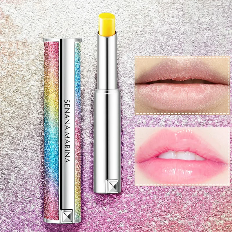 Lápiz labial hidratante nutritivo bálsamo labial cielo estrellado decoloración de larga duración mejorar la cáscara cuidado de los labios maquillaje cosmético