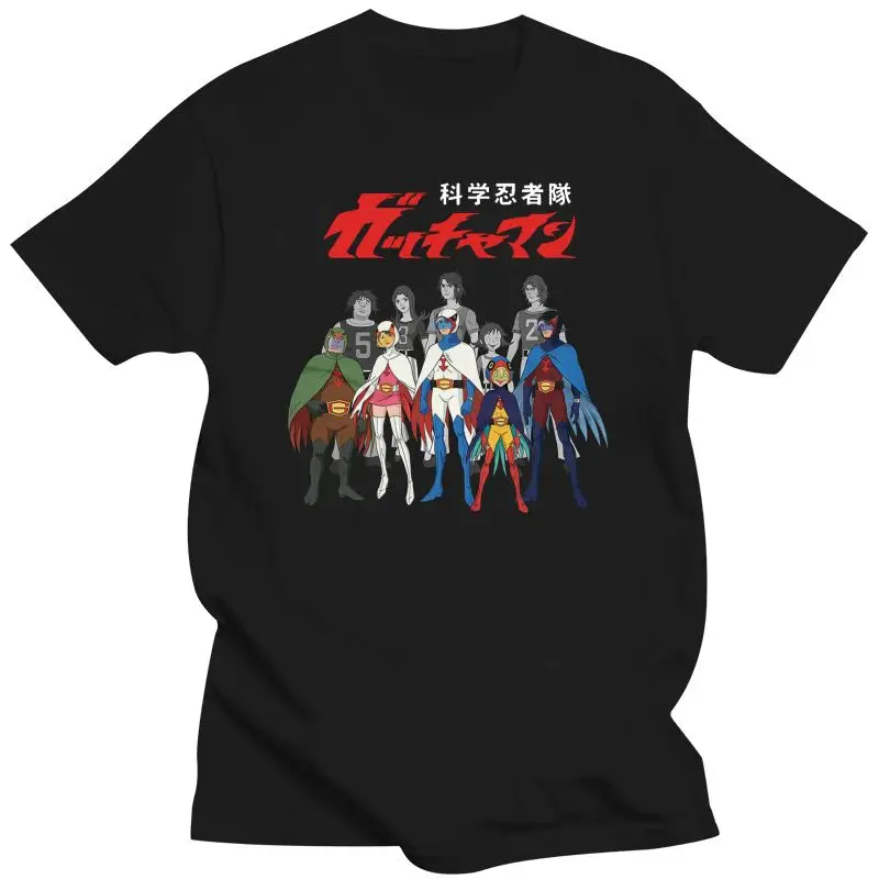 Gatchaman Alter Ego Line-Up  Mens T-Shirt (Black) Battle Of The Planets