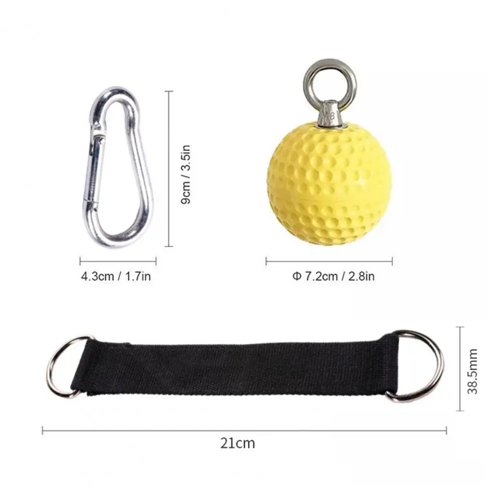 Pull Up Ball Non-slip Strong Friction Yellow Climbing Training Power Grip Ball for Workout