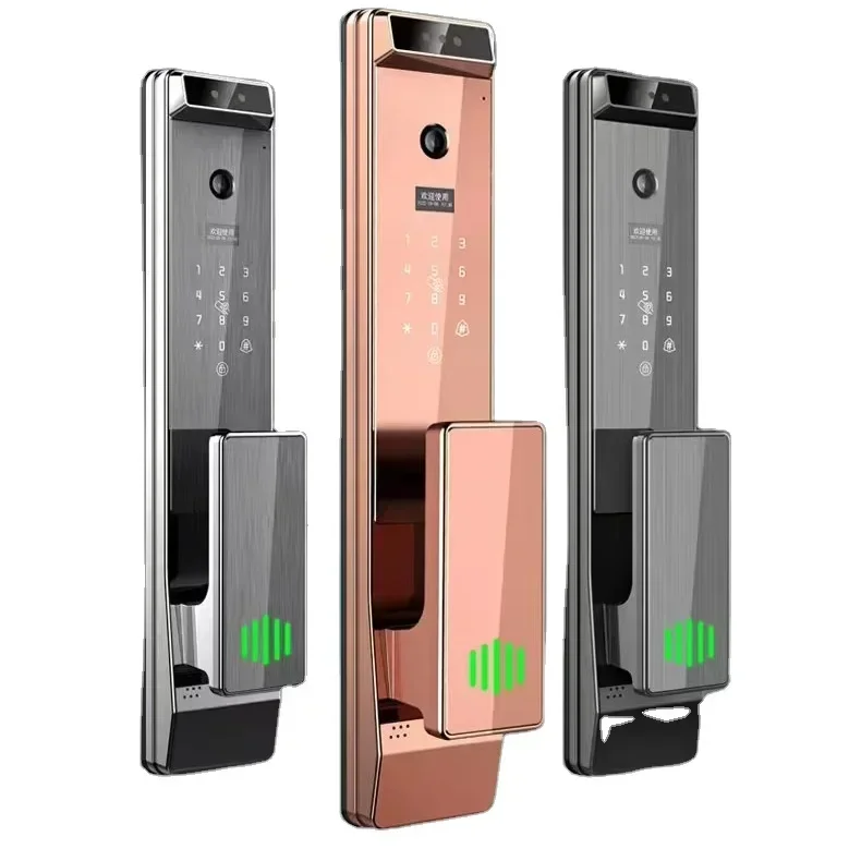 

Tuya Unlock Anti-theft Security Digital Door Lock Automatic Fingerprint Lock 3D Face Recognition Video Call Wifi Smart Locks