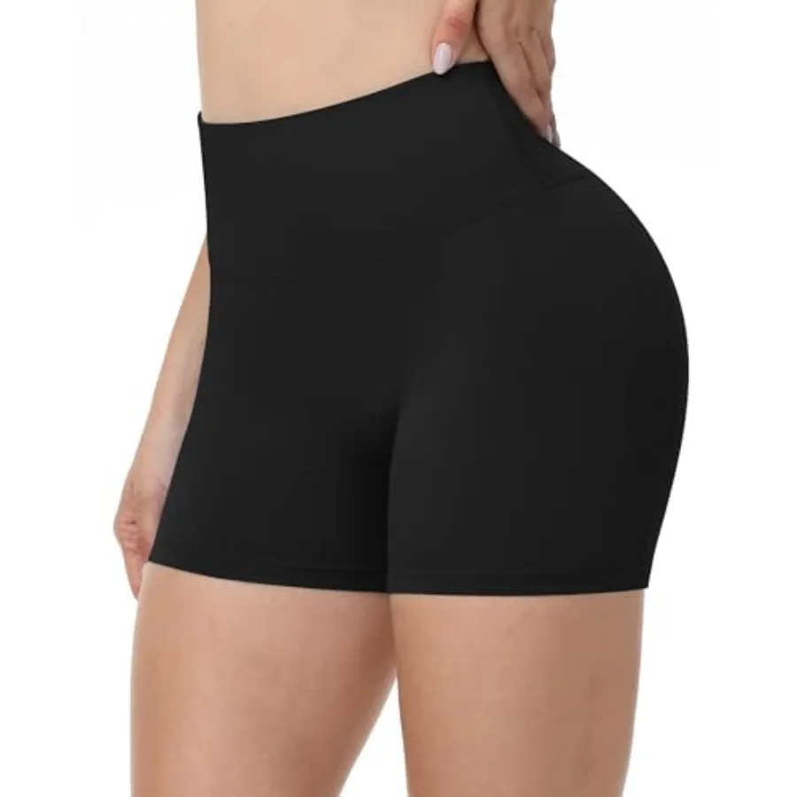 

Runhit No Front Seam Biker Shorts for Women - 3''/5''/8'' High Waisted Workout Gym Yoga Spandex Shorts Tummy Control