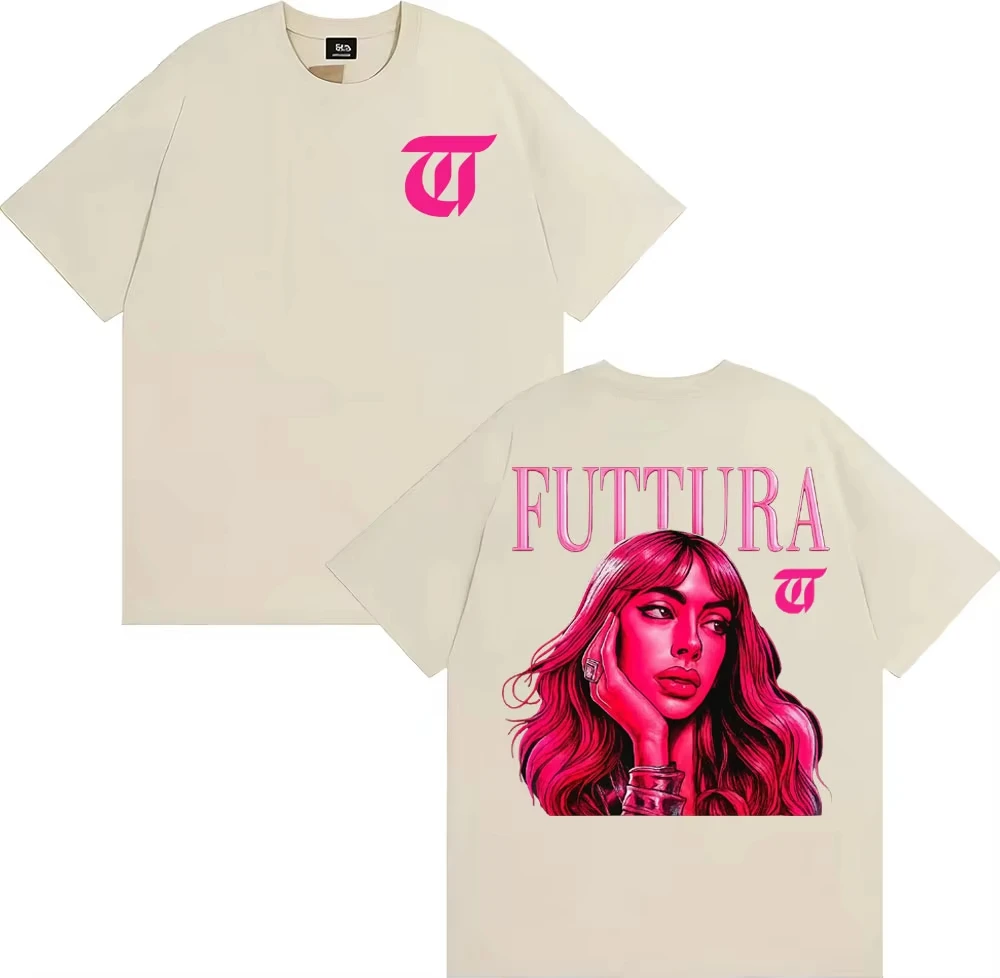 تي شيرت تيني ستوسيل فودركو ألبوم جولة 2025 تي شيرت للرجال والنساء ملابس هاراجوكو الجمالية تي شيرت عالي الجودة 100% قطن تي شيرت علوي #6