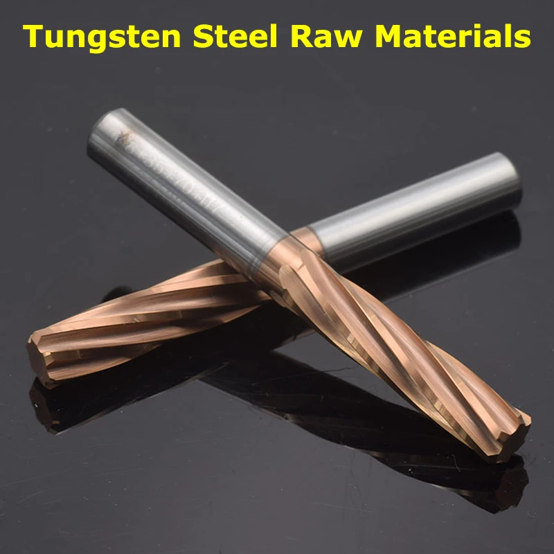 YZH 4.71mm~5.99mm Machine Reamer HRC50 HRC60 Tolerance +0+0.005 Spiral Groove Harened Steel Metal CNC Tool Inner Hole