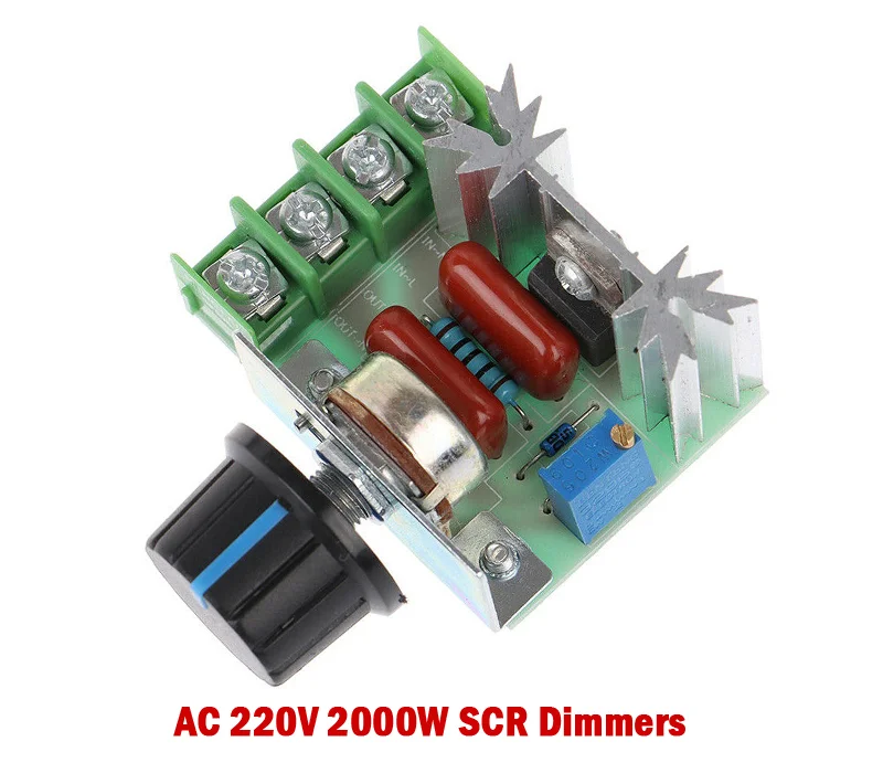 10PCS AC 220V 2000W SCR Voltage Regulator Dimming Dimmers Motor Speed Controller Thermostat Electronic Voltage Regulator Module