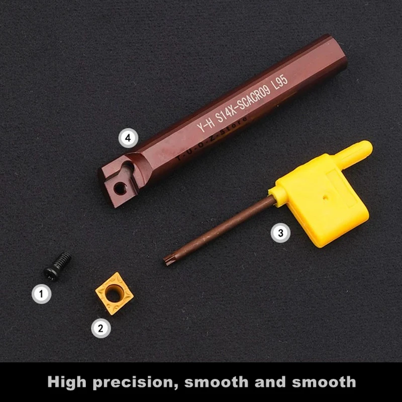 S08X S10X S12X SCACR SCBCR SCMCN SCACL SCBCL 06 09 L35 L45 L55 L65 L75 L85 L95 8mm 10mm 12mm CNC Turning Tools Toolholder Bar