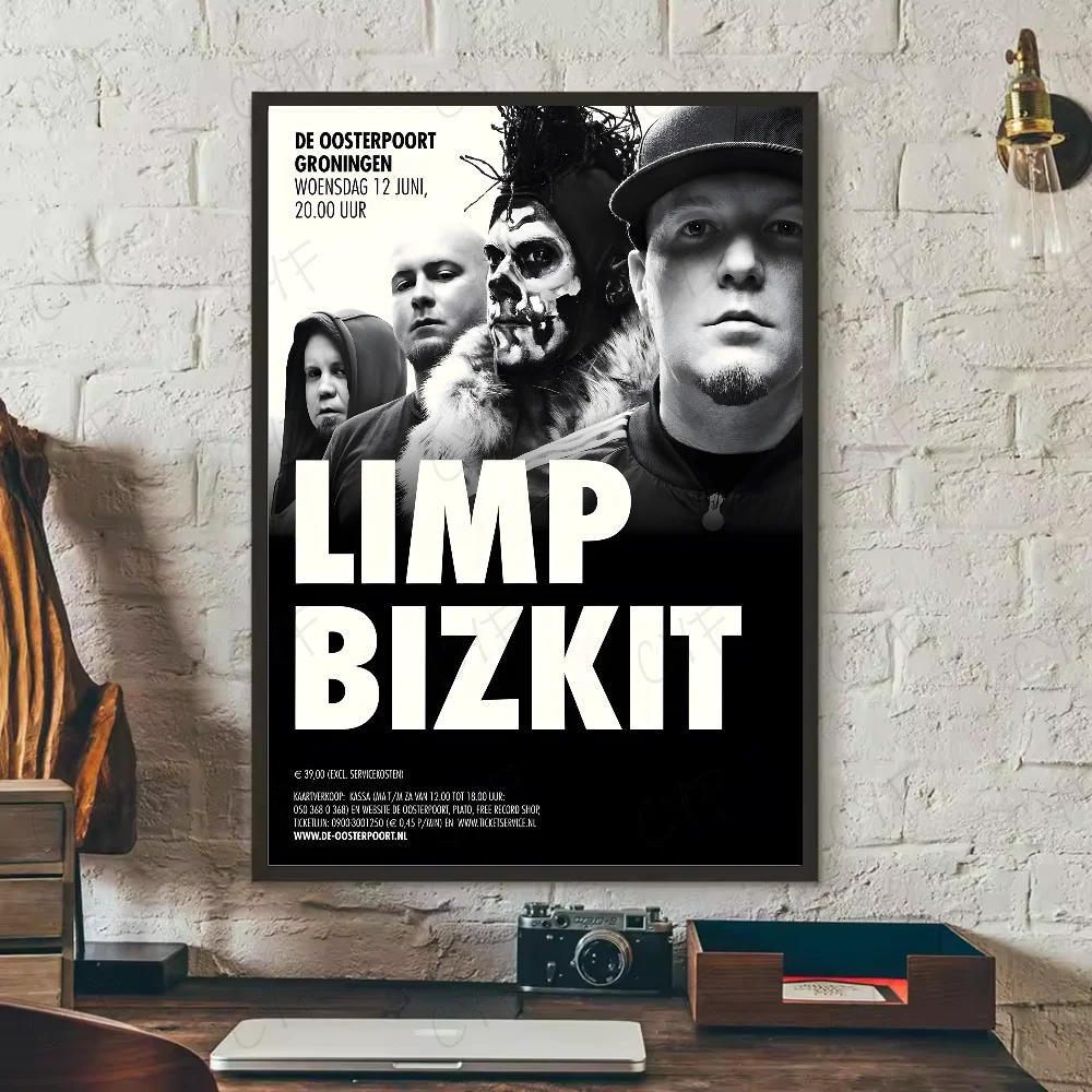 L-Limp Band Bizkit Poster HD Seni Dinding Lengket Tahan Air Rumah Ruang Tamu Kamar Tidur Bar Dekorasi Estetika