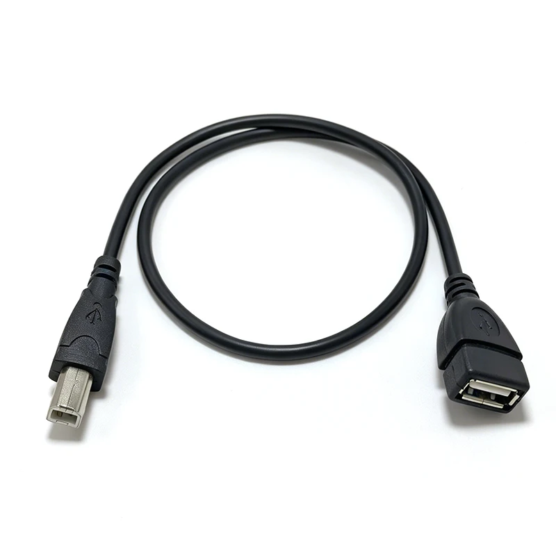 1pcs New USB 2.0 Type A Female To USB B Male Scanner Printer Cable USB Printer Extension Cable Adapter 50cm - zdjęcie 1