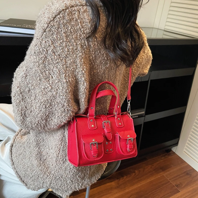 

Women Leather Luxury Fashion Designer Shoulder Crossbody Tote Bag Elegant Handbag For Daily Modern Dressing